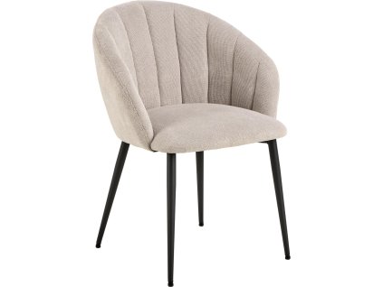 Jedálenské kreslo Daniella - béžová / čierna