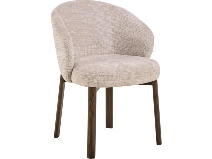 2x Jedálenské kreslo Darlene - béžová / dub zadymený