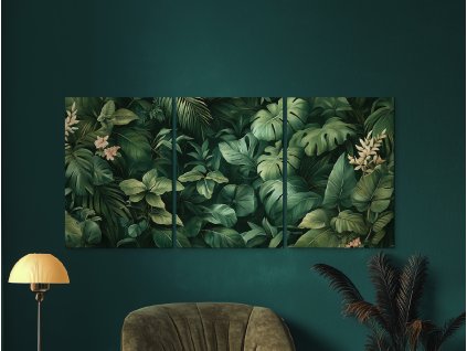 64210 1 trojdielny obraz tropicka oaza