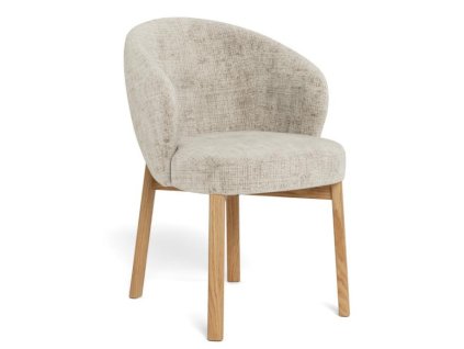 2x Jedálenské kreslo Darlene - béžová / dub