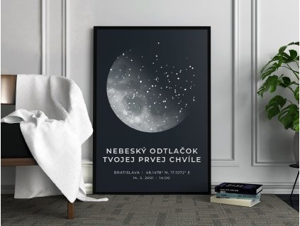 Hviezdna mapa vášho životného okamihu na mieru