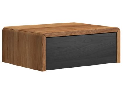 TOSSA DUBOVY NOCNY STOLIK ZAVESNY DUB SIVA