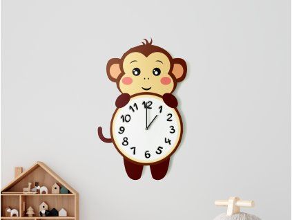Detské hodiny Opica