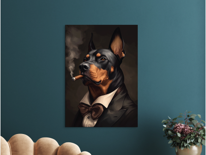 64066 1 moderny obraz doberman boss