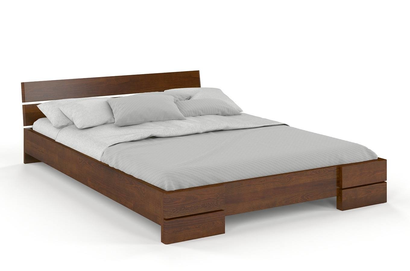CHROB Masívna posteľ Sandemo z borovice - orech Rozmer postele: 180 x 200 cm