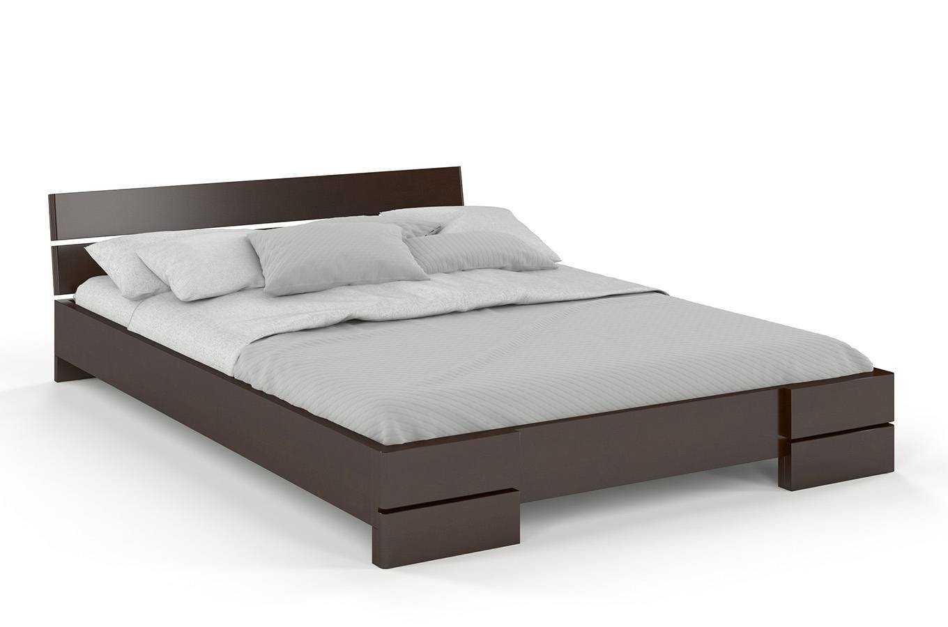 CHROB Masívna posteľ Sandemo buk - palisander Rozmer postele: 90 x 200 cm
