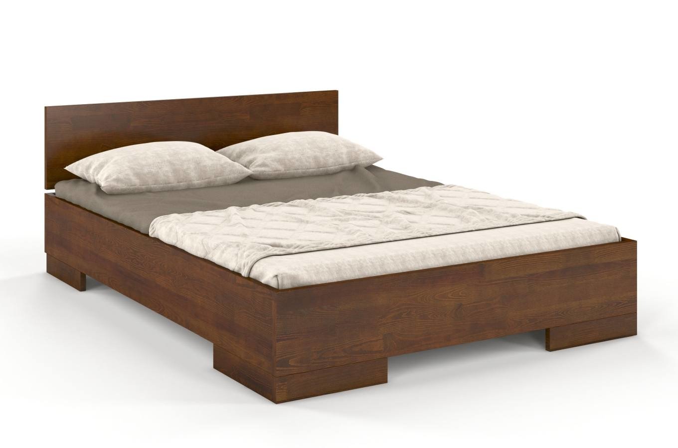 CHROB Drevená posteľ z borovice Spectrum Maxi - orech Rozmer postele: 90 x 200 cm