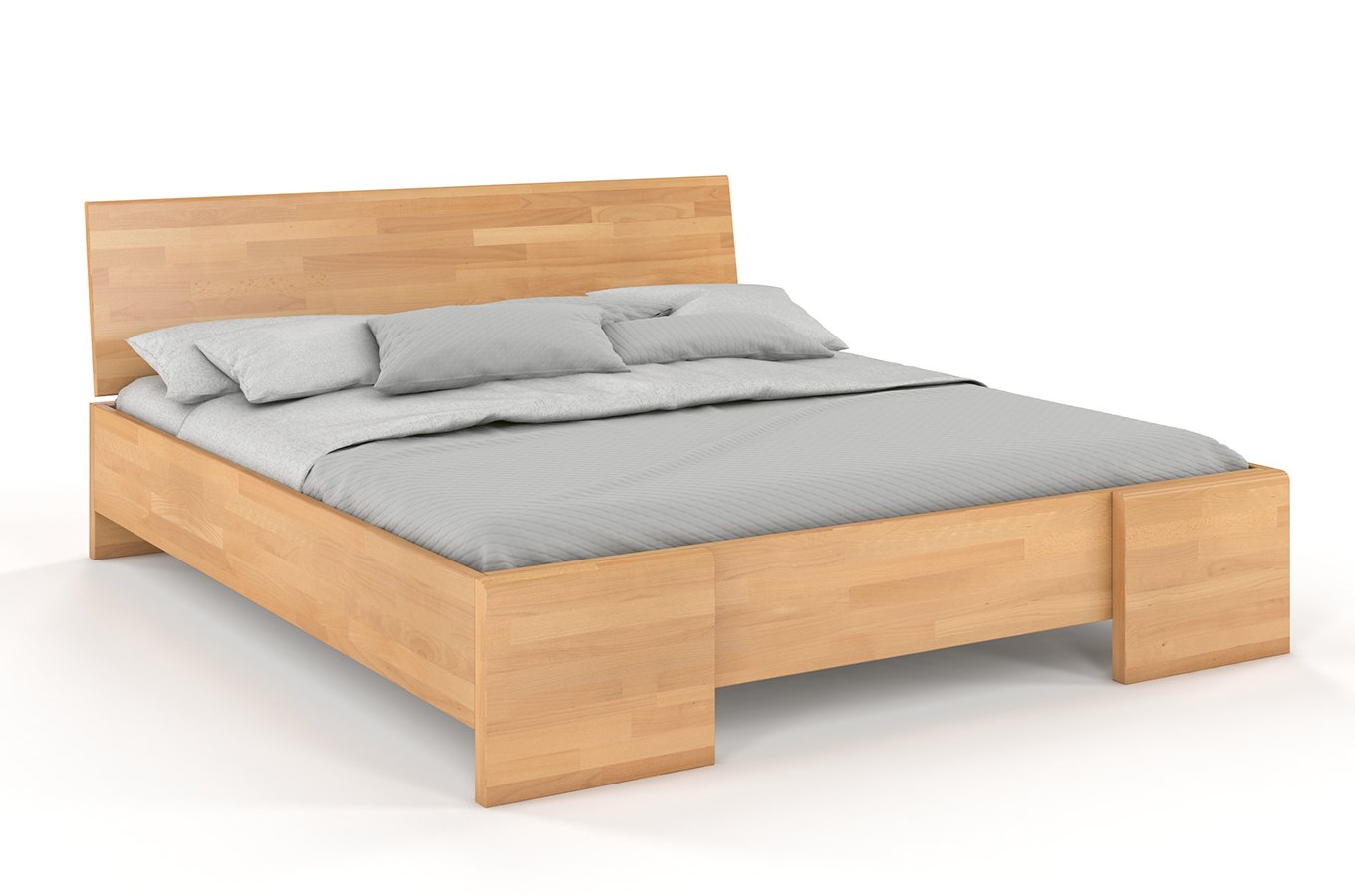 CHROB Drevená posteľ Hessler High buk - prírodná Rozmer postele: 120 x 200 cm