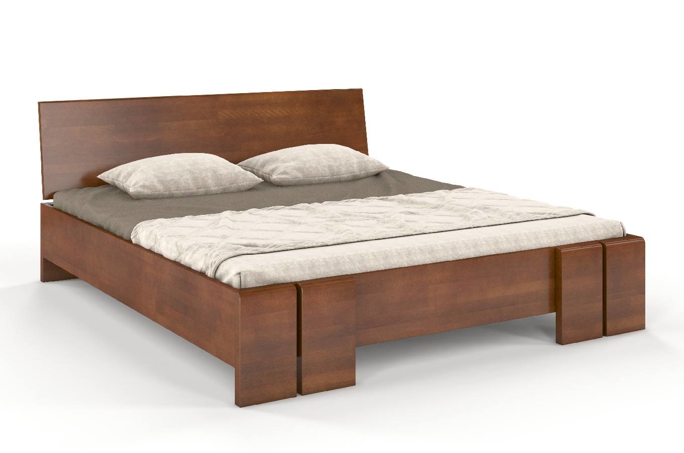 CHROB Masívna posteľ Vestre Maxi buk - orech Rozmer postele: 120 x 200 cm