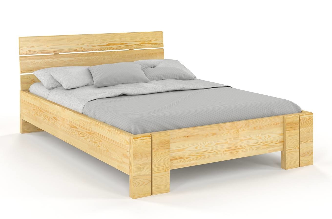 CHROB Borovicová posteľ Arhus High s úložným priestorom - prírodná Rozmer postele: 120 x 200 cm