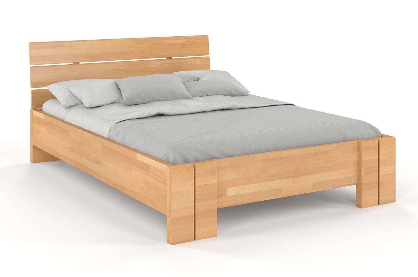 CHROB Buková posteľ Arhus High s úložným priestorom - prírodná Rozmer postele: 140 x 200 cm