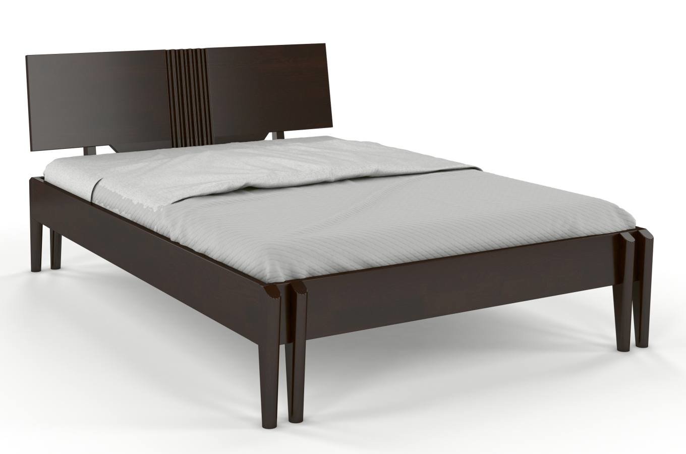 CHROB Masívna posteľ POZNAN z borovice - palisander Rozmer postele: 140 x 200 cm