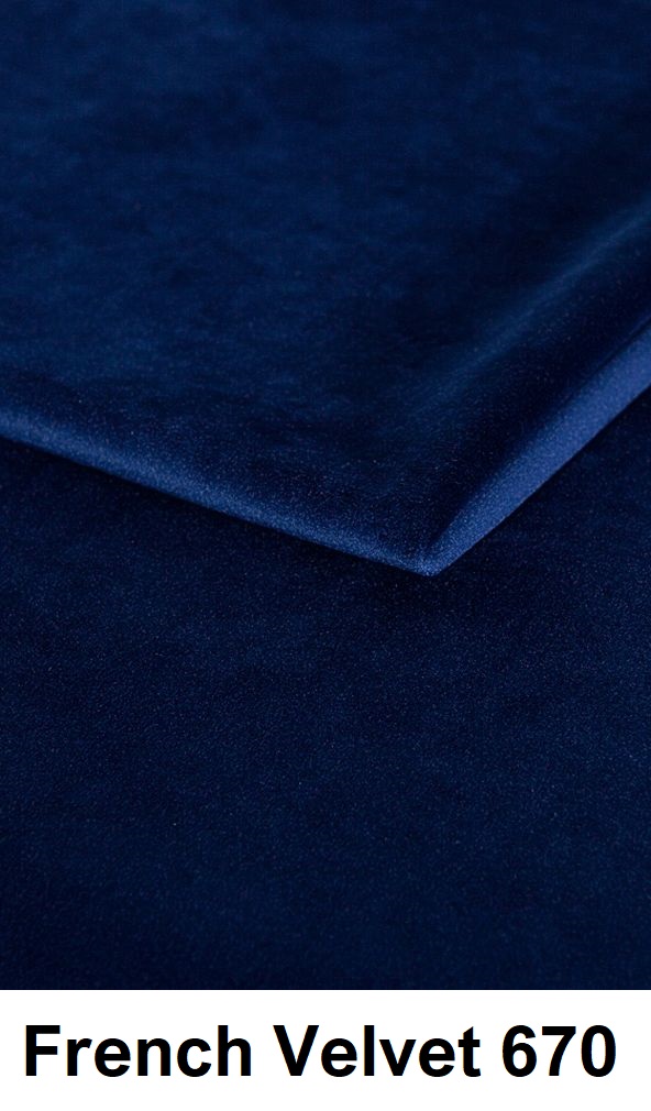 CHROB Drevená posteľ s čalúneným čelom Santap High buk - prírodná Rozmer postele: 140 x 200 cm, Farba čela:: French Velvet 670