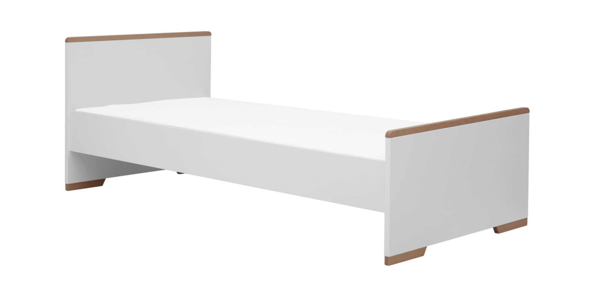 Pinio Detská posteľ Snap - 200 x 90 cm (2 farby) Farba: Biela, Zásuvka: Nie