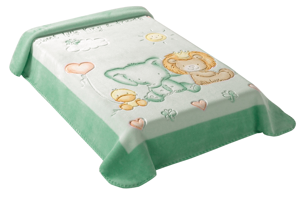 Scarlett Detská španielska deka Leto - zelená, 80 x 110 cm