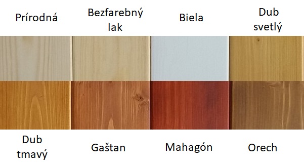 Kareš Drevený regál z masívu so 4 policami (680 x 335 x 1 275 mm) Farba náteru: gaštan