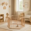 Drevená ohrádka pre deti FUNY - buk, 98 x 98 cm