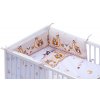 Detská postieľka s výbavou Sovička - béžová, 120 x 60 cm