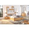 Drevená posteľ Sparta buk s úložným priestorom - prírodná