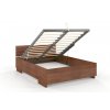 Posteľ s úložným priestorom Bergman High buk - orech