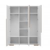 Snap 3door wardrobe white 2