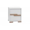 Snap container night stand white