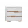 Snap 3drawer chest white