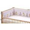 Detský mantinel do postieľky Zvieratká - béžová