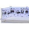 Mantinel do postieľky Panda - biela