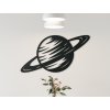 Drevená dekorácia Planéta Saturn