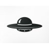 Drevená nálepka na stenu UFO