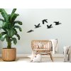 Detská nálepka na stenu Kŕdeľ vtákov
