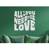 Drevený citát All you need is love