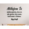 Citát o láske Milujem ťa nielen preto, kto si