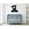 Detská nálepka na stenu Macko