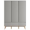 Swing 3door wardrobe grey 2