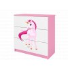 komoda s jednorožcom ružova