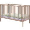 Buková detská postieľka s výbavou Mráčik - zelená, 120 x 60 cm