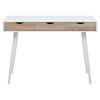 Písací stolík Neptun - biela / dub sonoma