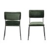 2x Jedálenská stolička Cornelia - zelená / čierna