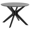 Okrúhly jedálenský stôl Duncan - čierna