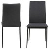 4x Jedálenská stolička Demina - sivá / čierna