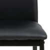 4x Jedálenská stolička Demina - čierna ekokoža