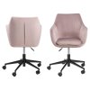 Kancelárska stolička Nora - ružová / čierna