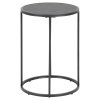 Okrúhly príručný stolík Seaford - čierna