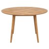 Okrúhly jedálenský stôl Nagano - prírodná / vzor