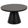 Okrúhly konferenčný stolík Soli 65 - čierna
