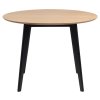 Okrúhly jedálenský stôl Roxby 105 - dub / čierna