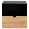 Nočný stolík Joliet - čierna / prírodná