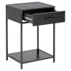 Nočný stolík Seaford 1S - čierna